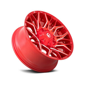 FUEL® - D771 TWITCH 1PC Candy Red with Milled Accents