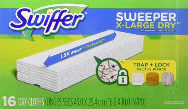 Swiffer Sweeper X-Large Dry Sweeping Cloths Refill -16 Ct -2 Pk